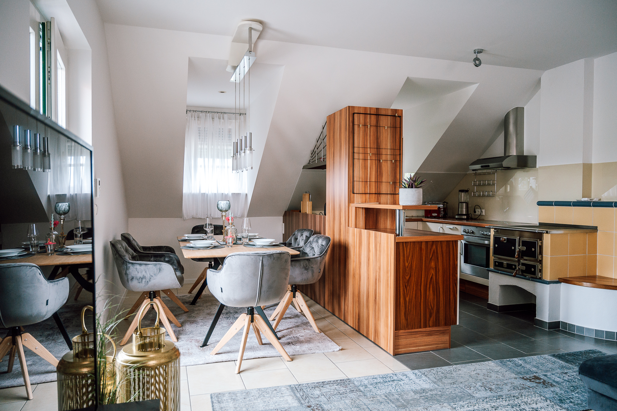 Ferienwohnung dasWeinbergblick – Wohn-Essbereich